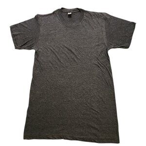 SJG Apparel T-Shirt Solid Gray Short Sleeve Crewneck Unisex Size Small